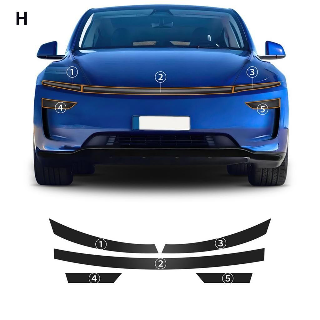 Для Tesla Model Y Juniper 2025-2026 TPU Прозрачная Самовосстанавливающаяся Антицарапающая Невидимая Пленка Защиты ЛКП Внешние Аксессуары для Автомобиля