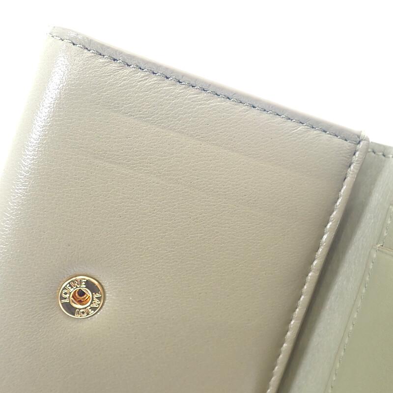 Loewe C821TR2X10 Tri-fold Wallet Eucalyptus Green Women