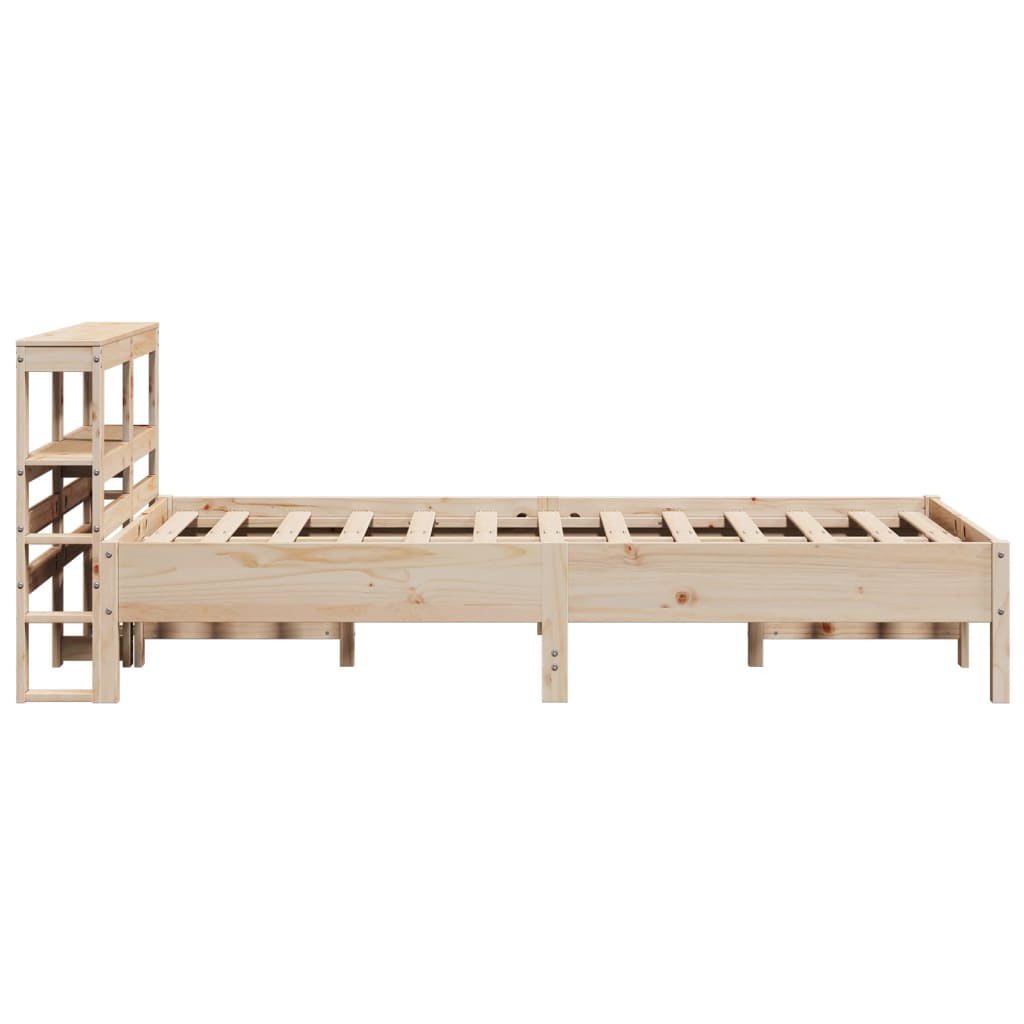 Solid Wood Bed without Mattress 75 x 190 cm Pine Wood