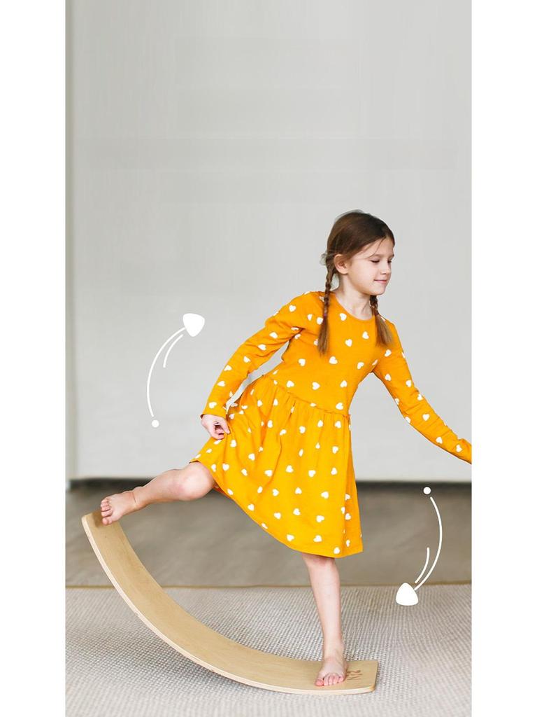 CPC Wooden Indoor Sensory Training Seesaw for Children's Balance - Interactive Double Bending Toy