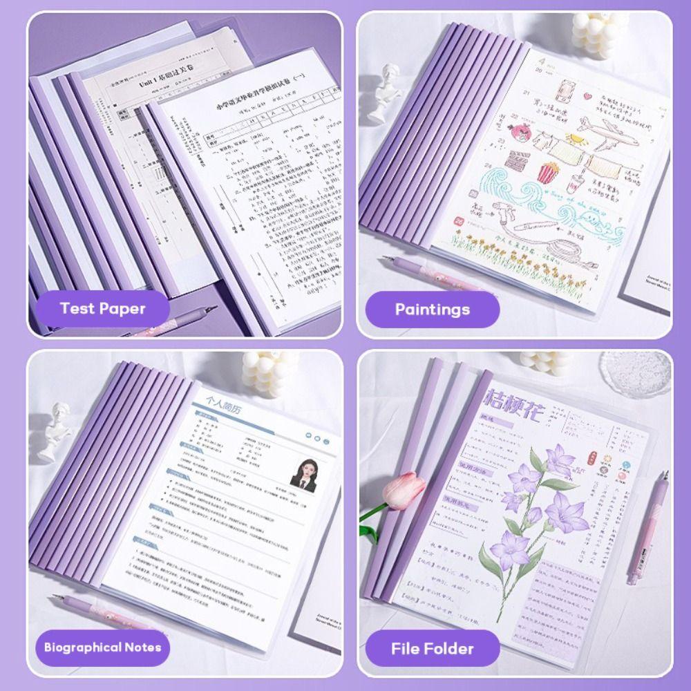 10 шт./комплект Вытяжной стержень Папка для файлов формата А4 Водонепроницаемый Офисный органайзер для документов Зажим для хранения контрольных работ Студенты