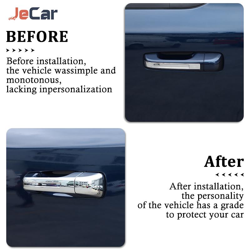 JeCar ABS Накладки на ручки дверей автомобиля Наружные декоративные накладки на ручки дверей для Dodge RAM 2018+ Автомобиль
