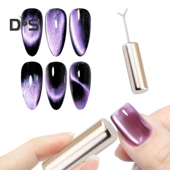 Набор магнитов в форме сердца, инструмент для дизайна ногтей с Y-образной направляющей, магнитные стержни, эффект кошачьего глаза, профессиональный набор для дизайна ногтей для домашнего салона