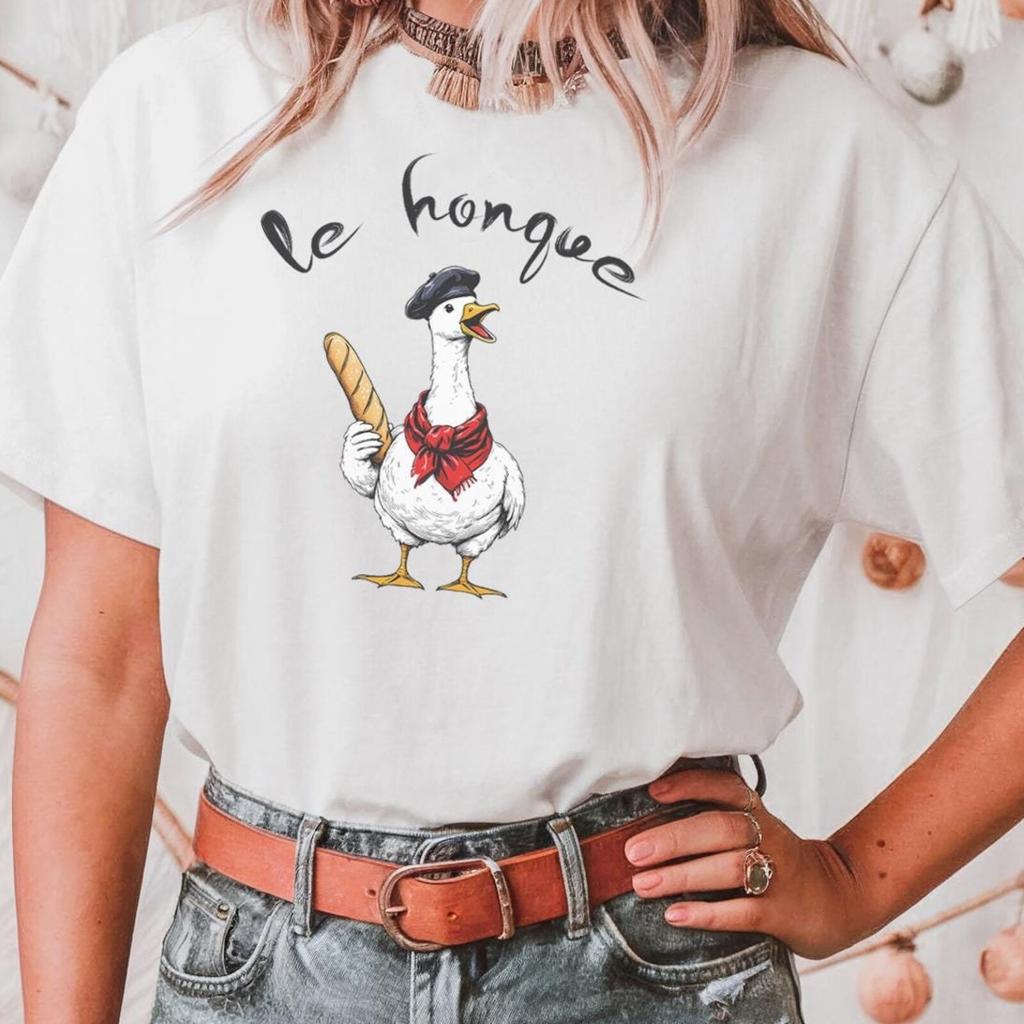 Le Honque French Goose Shirt - Elegant Goose Mom Gift Funny T-Shirt