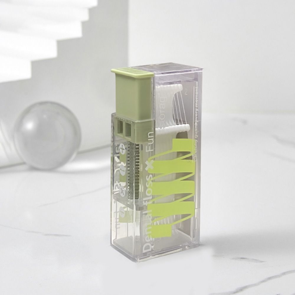 Automatic Dental Floss Storage Box Portable Flosses Dispenser Convenient Floss Pick Organizer Oral Hygiene Care For Traveling