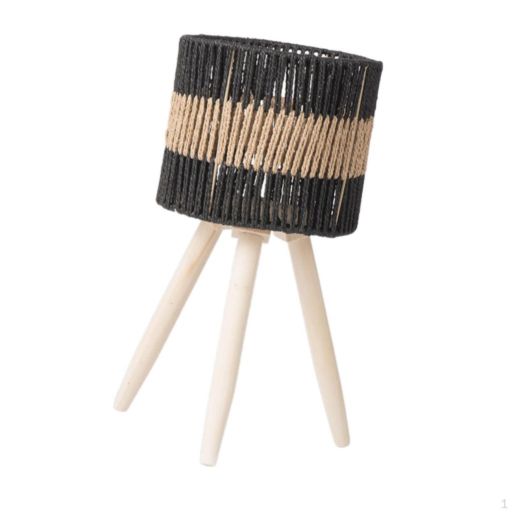 Напольный горшок с корзиной из бумажной веревки, цветочный горшок для удержания растений над землей, многоцелевой