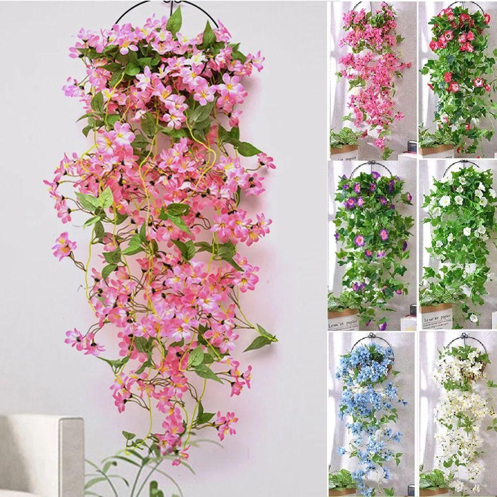 1 шт. Розовый Голубой Белый Фиолетовый Искусственные Лианы Растения 100 см Искусственная Лоза Ротанги Уличная Свадебная Вечеринка