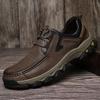 Лидер продаж мужская кожаная походная обувь Европа Америка износостойкая подошва рабочая обувь мужская высококачественная повседневная обувь