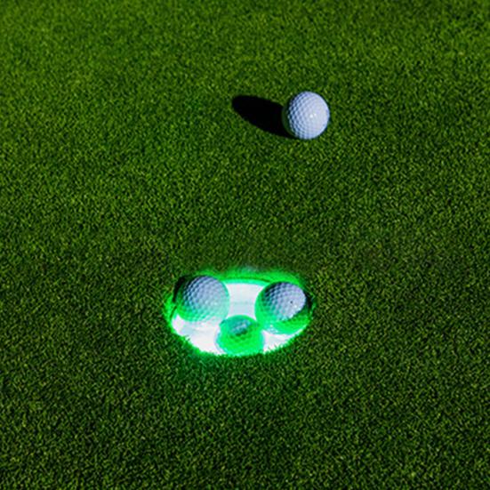 Светодиодная подсветка для гольф-лунки, красочная U-образная лампа для гольф-лунки, светящаяся лампа для тренировки на паттинг-грине во дворе, ночной тренажер для гольф-грина