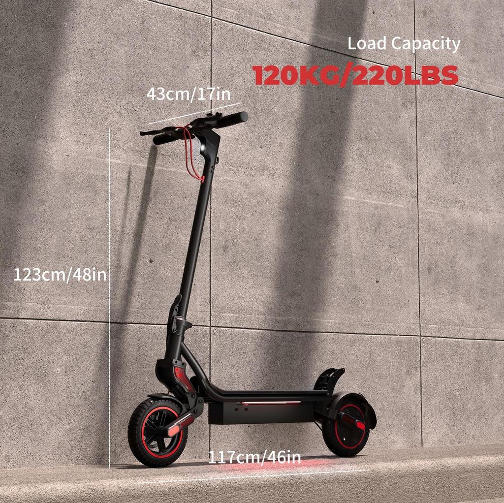 W8-DZ Electric Scooter 750W Motor 48V14Ah Battery, 40km/h Max Speed 9.3” OffRoad Tires, Triple Brake with App Dual Suspension escooters Urban Off-road