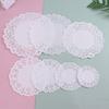 100Pcs White Round Paper Doily Doily Lace Table Mat Wedding Party