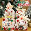 Elk Snowman Christmas Wrapping Bags Santa Claus Xmas Gifts Bags  Merry Christmas Decor
