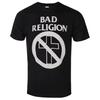 Bad Religion - How Could Hell Crossbuster Pattern Printed T-shirt Hardcore Punk Style Band T-shirt for Daily and Concert Wear