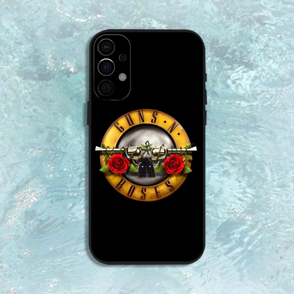 Чехол для телефона G-Guns N Roses Для Samsung S25,S24,S21,S22,S23,S30,Ultra,S20,Plus,Fe,Lite,Note,10,9,5G Черная крышка