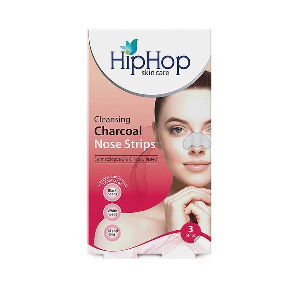 HipHop Skincare Угольные полоски для носа для женщин - Средство от черных точек (3 полосы) и Biotique Bio Papaya Освежающий скраб для удаления загара для всех типов кожи