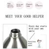 Stainless Steel Refillable Pump Bottle for Cleaning Liquids with Durable Construction Suitable for Kitchen Bathroom and Household Use