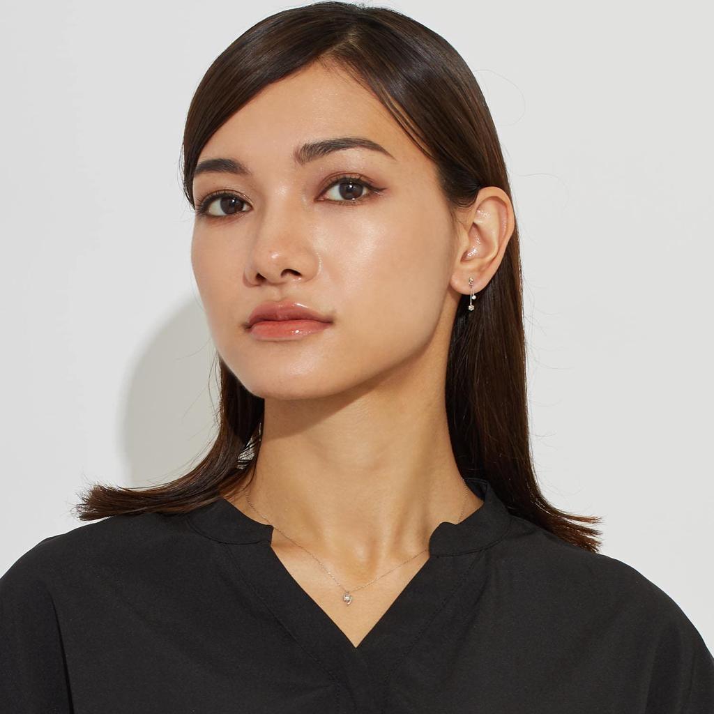 Ожерелье Сатурн Бриллиант 1 Гран Платина PT900 [Лара Кристи] 0.1 карат lp51-0006-pt