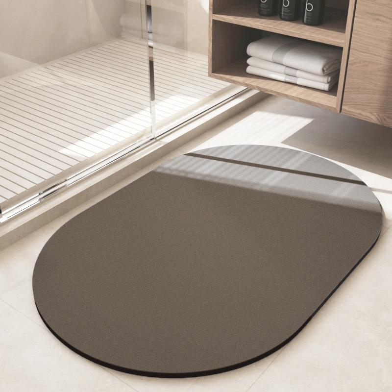 Простой коврик из диатомовой грязи, впитывающий коврик для ванной комнаты, нескользящий коврик для двери туалета, бытовой, легко сохнет, устойчив к падению