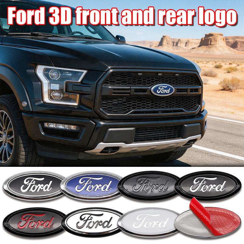 1Pc 17.5cm ABS Replacement Emblem Badge For Ford Edge Ranger Front Hood Trunk Fusion Focus Escape Fiesta Transit Auto Accessory