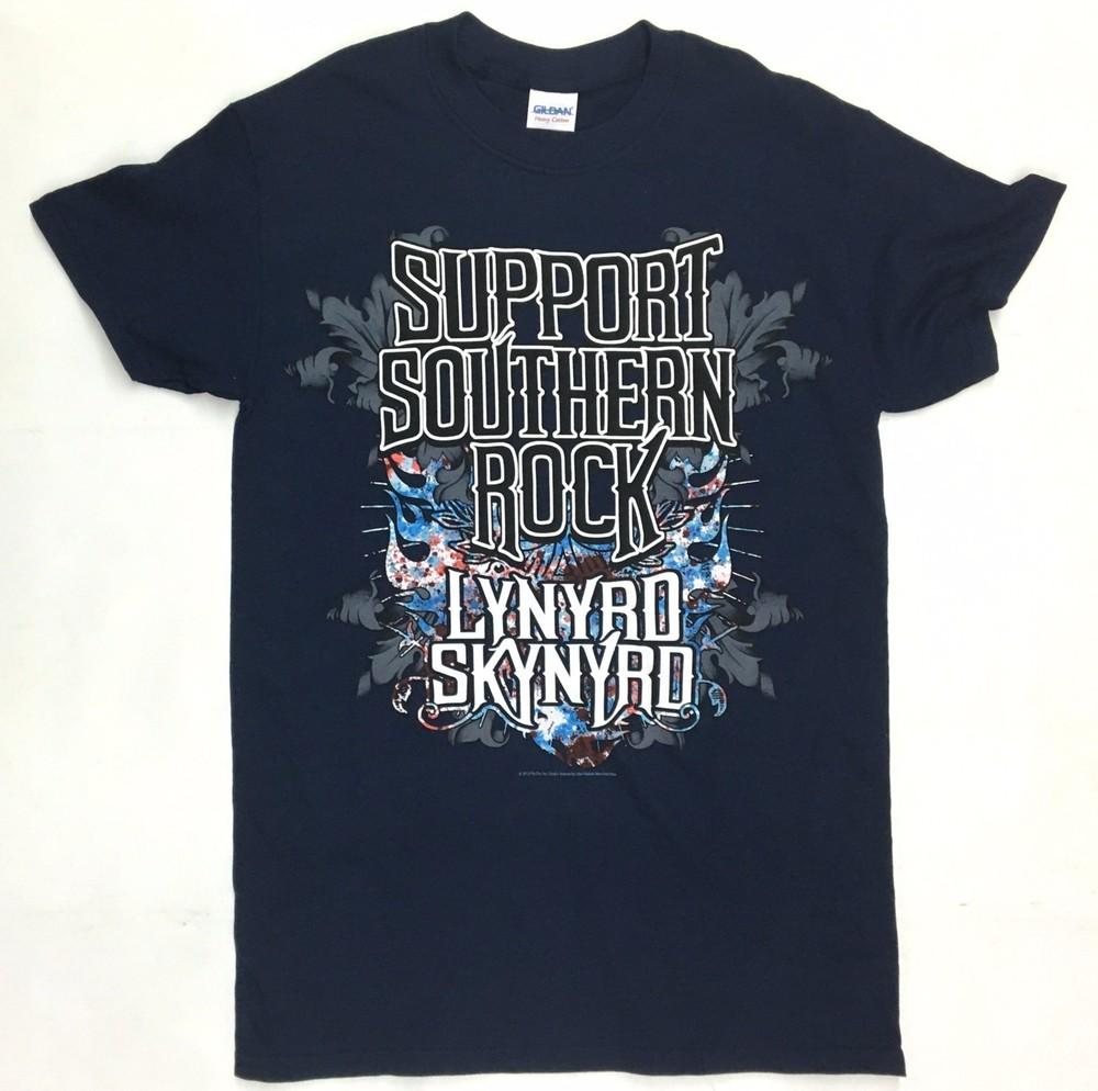 Lynyrd Skynyrd SUPPORT SOUTHERN ROCK T-Shirt NEW S-2XL Licensed amp Official