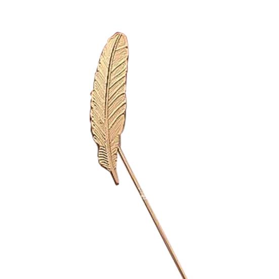 Brooch Elegant Decorative Vintage Men Feather Lapel Pin for Suit