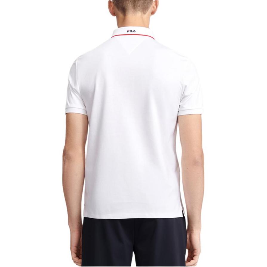 Men's Shirt FILA Polo Shirt Men's Standard White