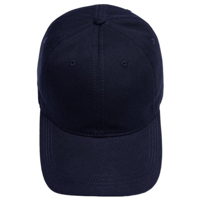 Lacoste Twill shape design organic cotton cap Unisex couple style navy blue curved brim dome Casual Duckbill RK0440166