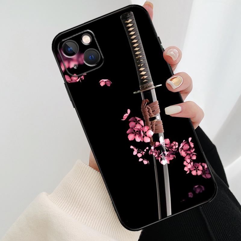 Japan Samurai Ninja Ronin Phone Case For iPhone 17 Pro Max 14 13 12 11 15 16 Pro Max mini 16 15 Plus 16e 17 Air Cover
