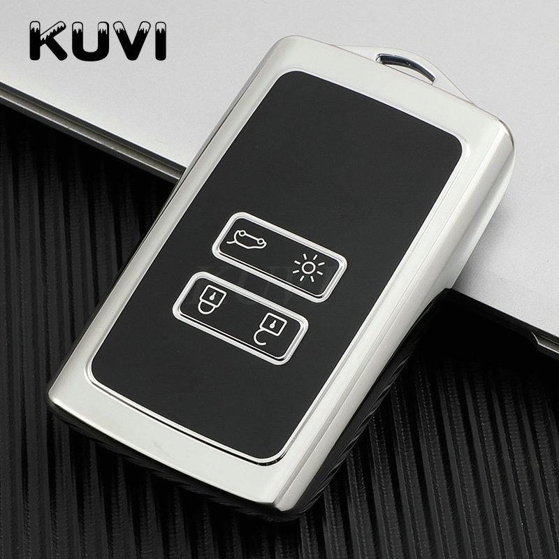 TPU Car Remote Key Case Cover Fob For Renault Koleos Kadjar Clio Captur Megane Talisman Espace Zoe Scenic 4 Arkana Dacia Sandero