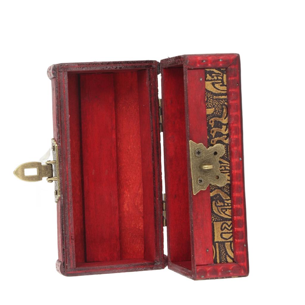 Винтажный классический деревянный футляр в европейском стиле, ящик для хранения ювелирных изделий, контейнер для украшения дома (# 1)