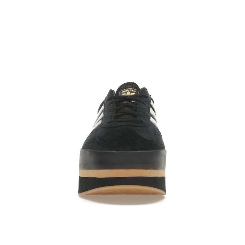 Adidas Кроссовки женские Gazelle Stack Black Cream Gum Core-Black Cream-White JS0239