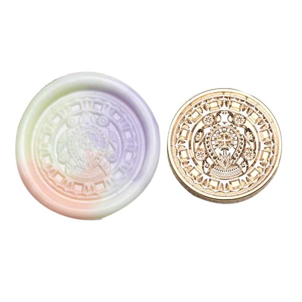 Классический винтажный конверт с медной головкой и восковой головкой для свадебной открытки