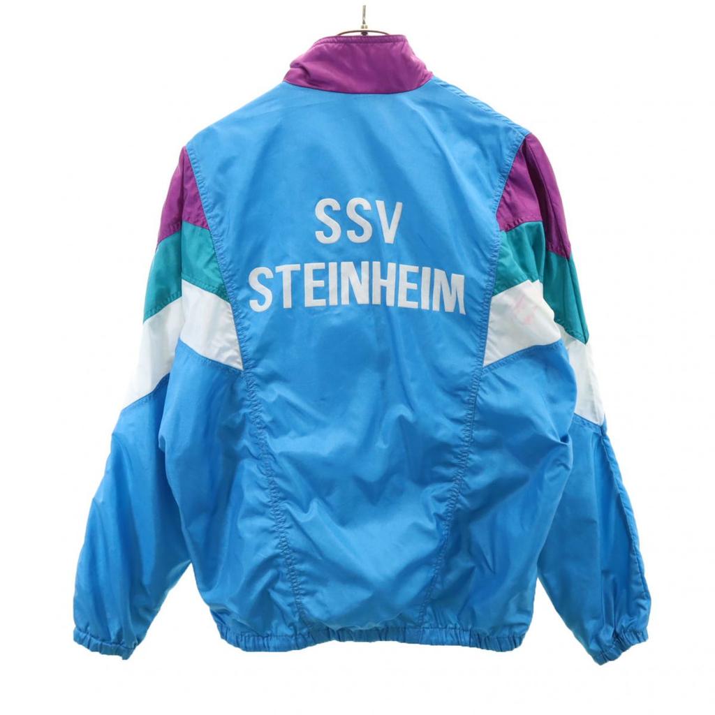 Adidas винтажная нейлоновая куртка с логотипом Трилистника 80-х XS(M) Синий Мужской Б/У