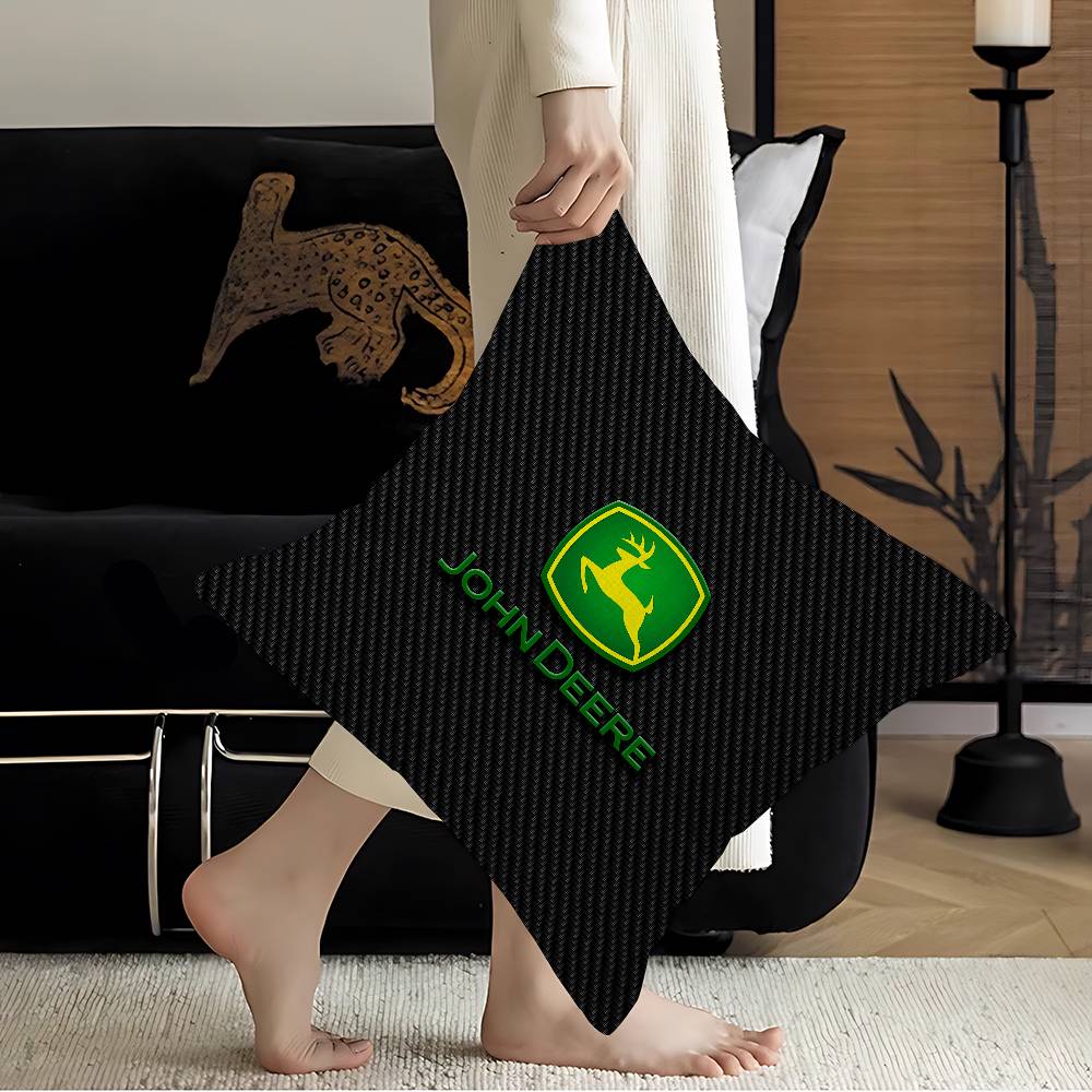 Agricultural Equipment J-John Deere Cushion Cover Car Throw Pillow Case For Sofa Car Christmas Gift 40X40Cm 45X45Cm