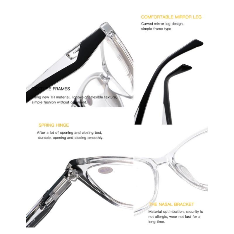 Модные очки для чтения для женщин, кошачий глаз, розовые, компьютерные очки для пресбиопии +1,0 +1,5 +2,0 +2,5 +3,0 +3,5 +4,0