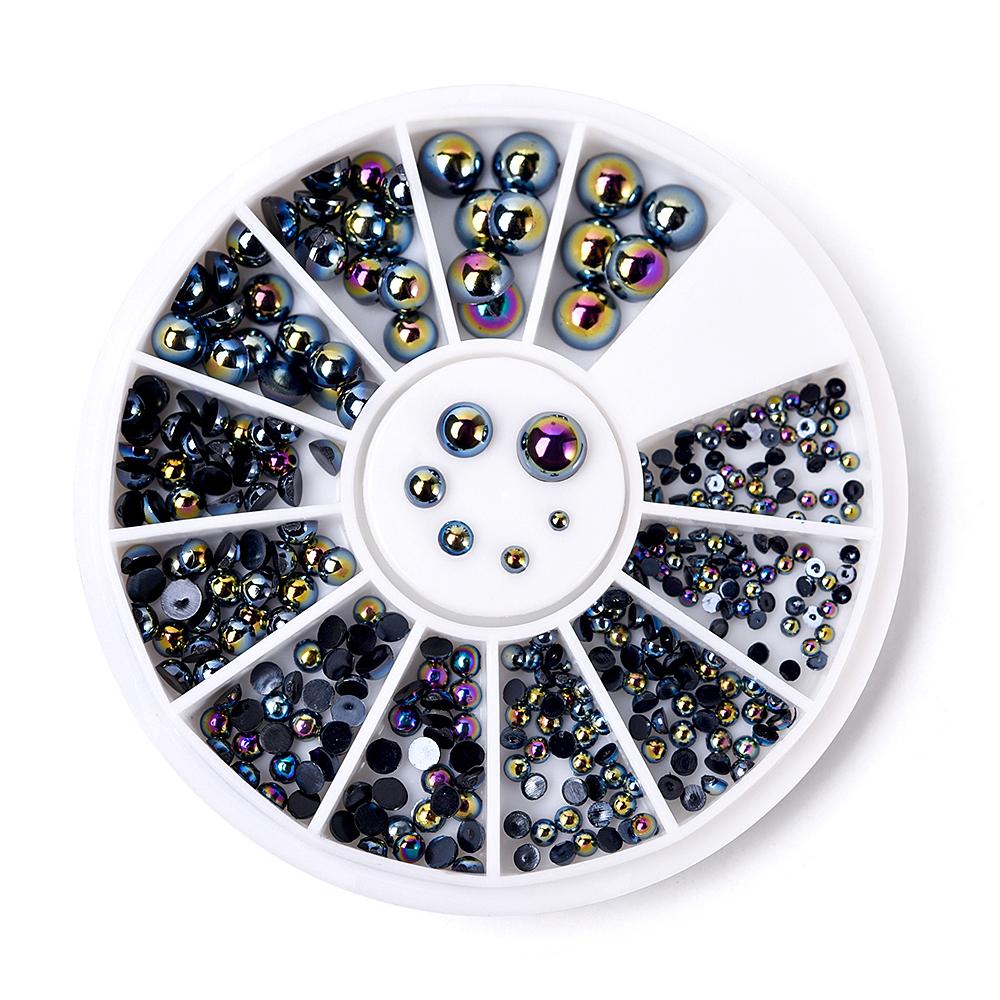 kads Модные 4 дизайна, блестящие жемчужные бриллианты, 3d дизайн ногтей, стразы, украшения для ногтей, набор украшений для дизайна ногтей «сделай сам»
