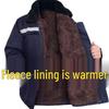 Winter Insulated Workwear: Reflective Cotton-Padded Jacket for Cold-Storage and Auto Repair Sites