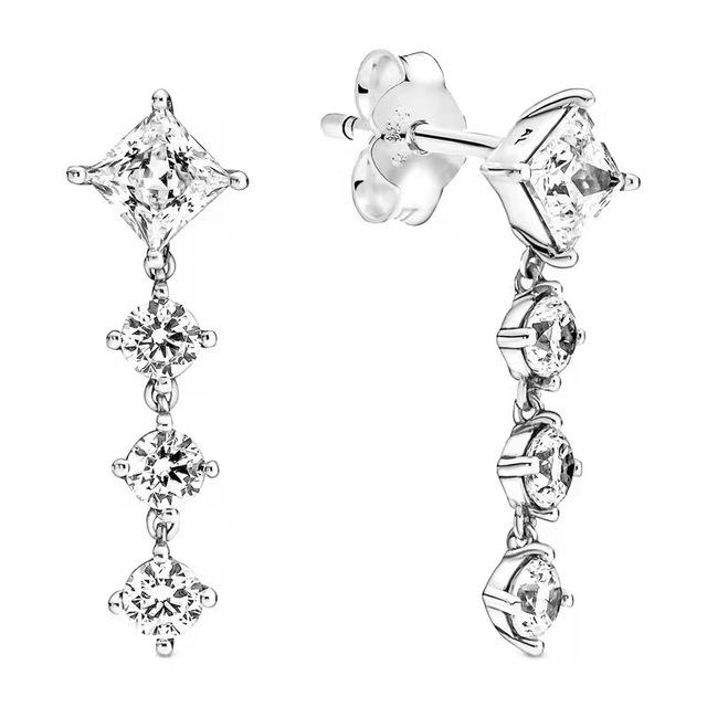 Серьги с блестками из стерлингового серебра S925 для дизайна оригинальных ювелирных изделий Diy