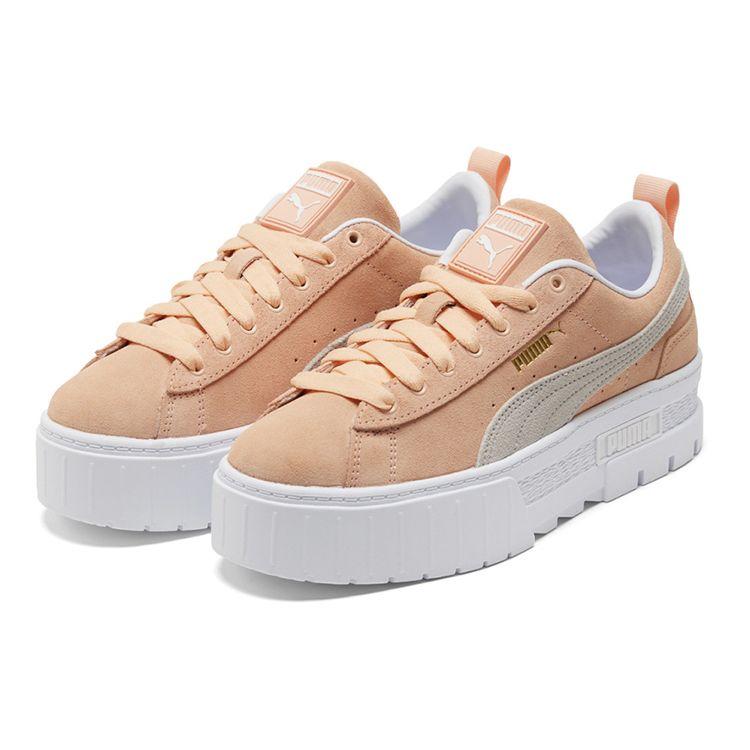 Puma Mayze Thick Sole Sports Low Top Sneakers Women Sneakers Pink White 380784-03