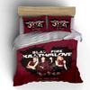 Black Red Stylish Girl Band Bedding Duvet Cover Set Duvet Cover Pillowcases  (1*Duvet Cover 2*Pillowcases, without duvet insert)