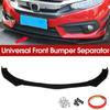 Adjustable 5PCS ABS Front Universal Bumper Separator Body Kit Duck Lip Splitter For BMW For Benz For Honda For Volkswagen