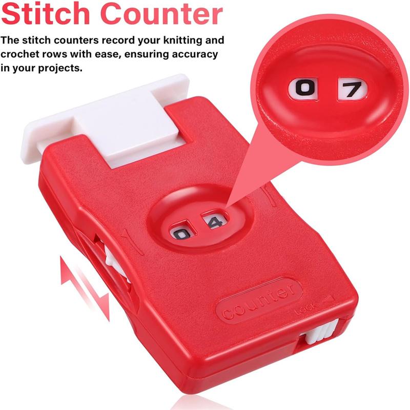 Knitting Needles Knitting Tools Row Counters Crochet Weaving Knit Stitch Tool For Sewing Machine Crafts Household Knitting Tools