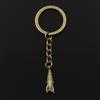 Модный 30 мм брелок для ключей, металлический брелок для ключей, ювелирные изделия, античная бронза, ракета, космический корабль, 24x9x9 мм, кулон
