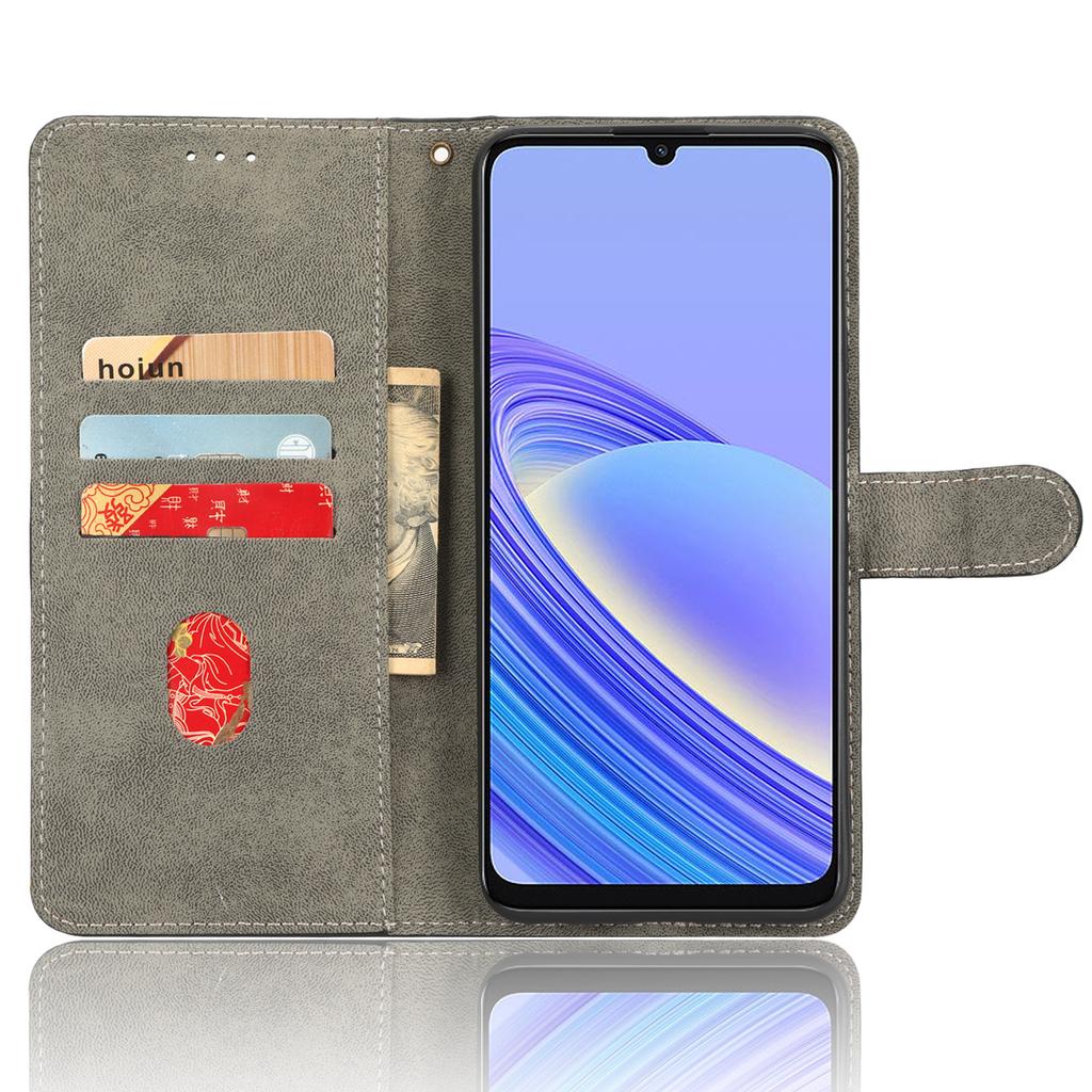 PU Leather Phone Case for TCL 40 SE RFID Blocking Wallet Phone Stand Cover