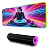 Коврик для мыши DJ RGB Игровой коврик для мыши Большой светодиодный коврик Настольный коврик для ПК Светящийся коврик для мыши Большие коврики для клавиатуры Настольный ковер с подсветкой