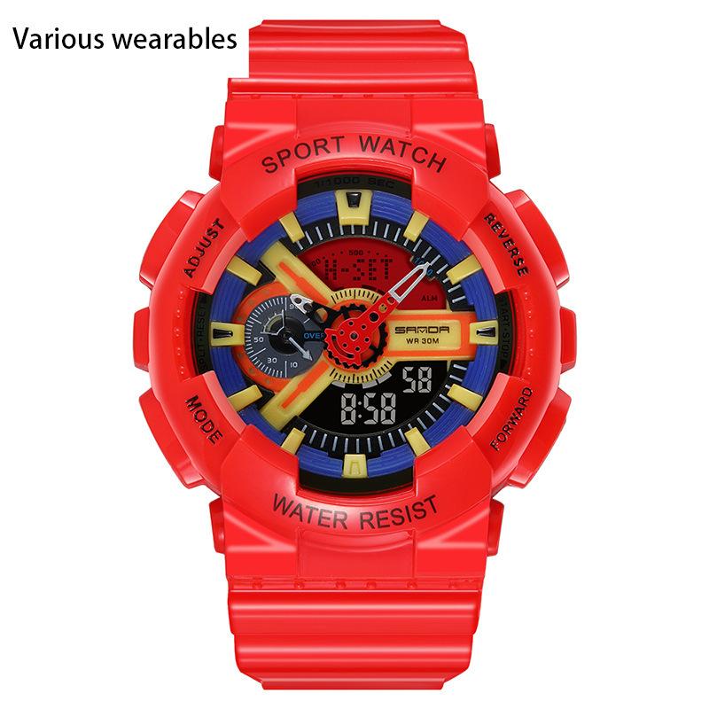 Корейская мода тренд микро бизнес светящиеся электронные спортивные модные студенческие корейские конфеты детские парные часы