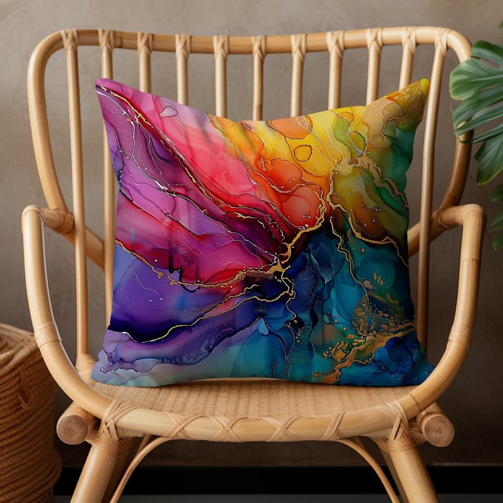 Геометрическое искусство Декоративная наволочка на подушку Супермягкий полиэстер Гостиная Диван Спинка Чехол для подушки для автомобиля Домашнее украшение