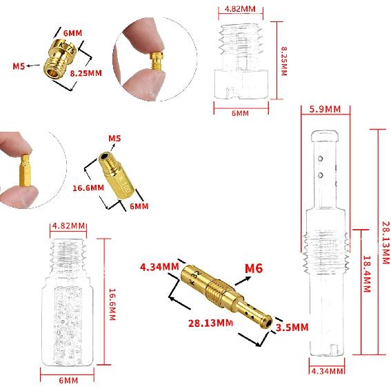 50pcs Main Jets Slow Jets Pilot Cleaner Tool Kit Fits for PWK CVK PE Keihin OKO Carb KOSO Polini KO SCL-2018090001-3 Jet Kits Fits Honda Yamaha