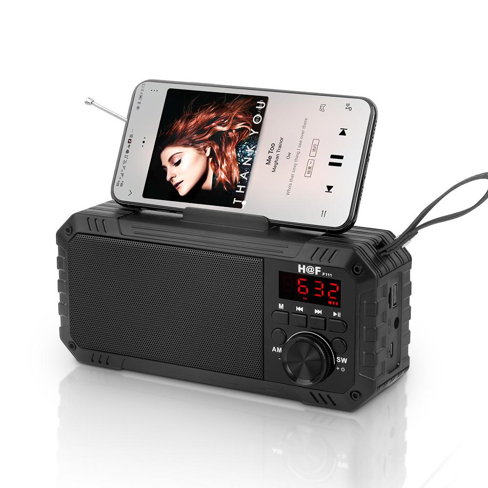 FM-радио Bluetooth 5,0 динамик портативное мини-радио для пожилых людей HiFi TF/USB MP3-плеер поддерживает запись в наушниках