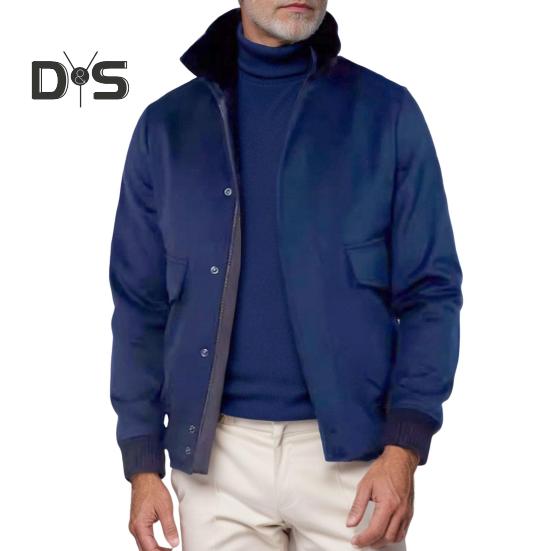 Осенне-зимняя мужская куртка с плюшевой строчкой, однобортная куртка с длинным рукавом и карманами с клапанами, однотонная шерстяная верхняя одежда